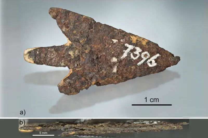 Наконечник стрелы из швейцарского музея оказался сделанным из метеорита
