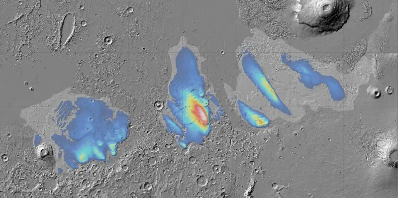 У экватора на Марсе нашли слои водяного льда толщиной в километры
