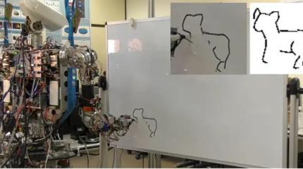 Человекоподобного робота научили рисовать