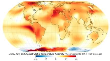 НАСА подтверждает, что лето 2023 года было самым жарким на Земле за всю историю наблюдений