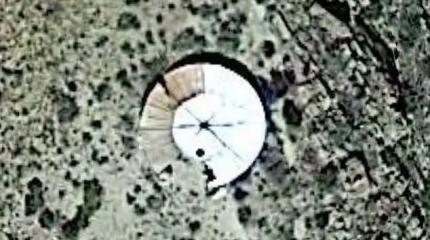 Что нашли в горах Нью-Мексико? Спутник Google Earth показал загадочный диск