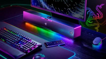 Звуковая панель Razer Leviathan V2 Pro регулирует 3D-звук в зависимости от положения головы