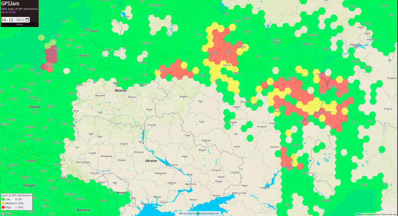 GPSJam: В российских городах глушат сигнал GPS