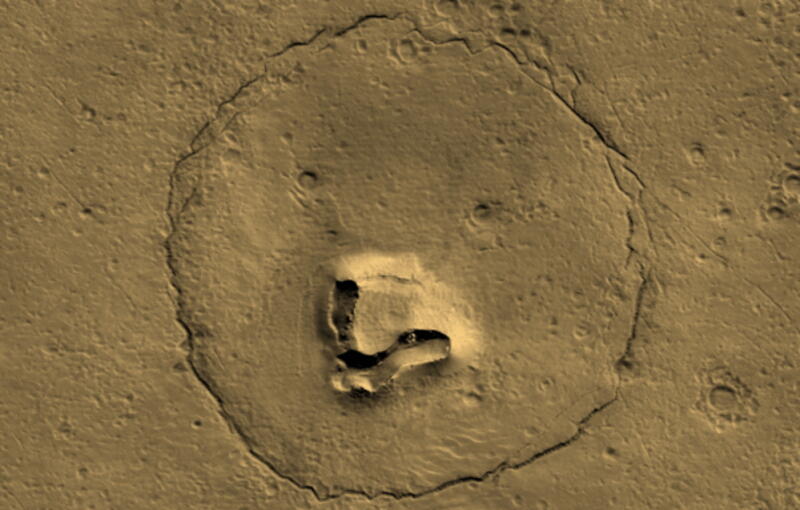 Орбитальный аппарат НАСА сделал снимок «марсианского гризли»