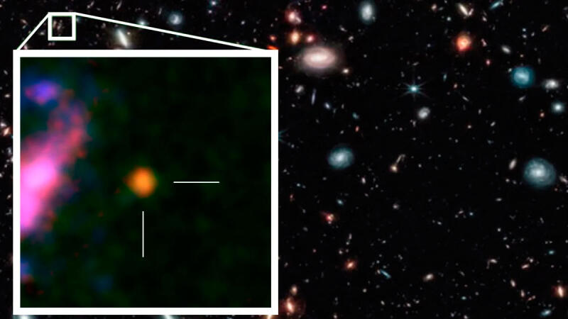 Кислород обнаружен в самой далекой галактике