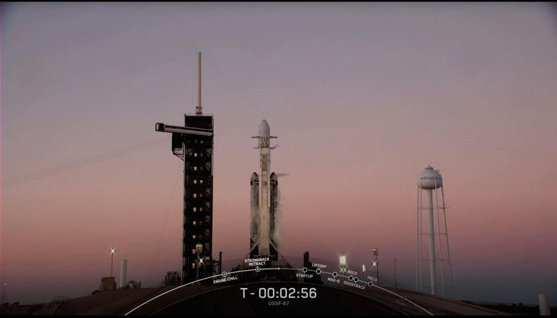 SpaceX с помощью Falcon Heavy запустила миссию USSF-67