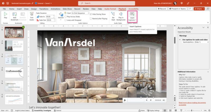 Microsoft добавляет в PowerPoint функцию специальных возможностей для людей с потерей слуха