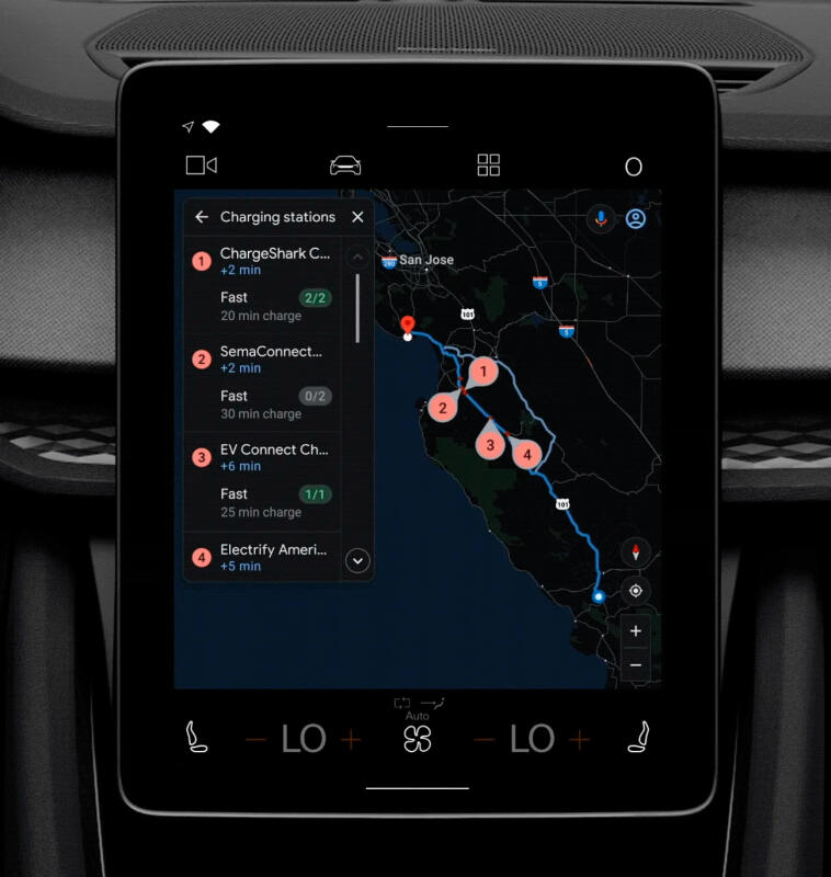 Карты Google для Android скоро упростят планирование длительных поездок на электромобиле