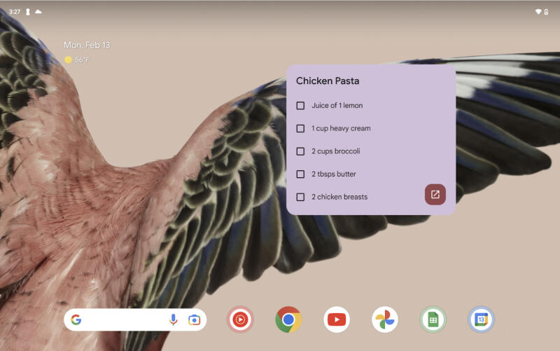 Google Keep обзавелся виджетом для заметок на Android