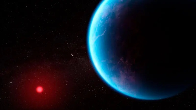 В атмосфере K2-18 b обнаружены молекулы, связанные с жизнью