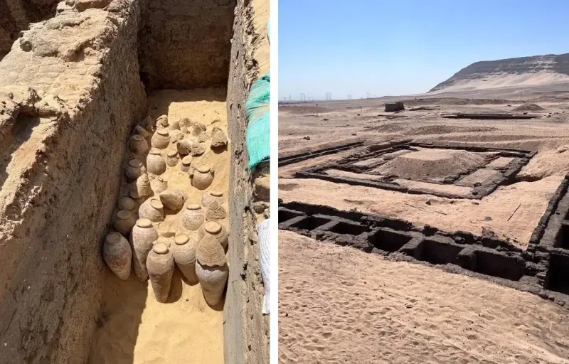 Археологи обнаружили в гробнице Мерит-Нейт, сотни запечатанных керамических кувшинов, содержащих древнее вино