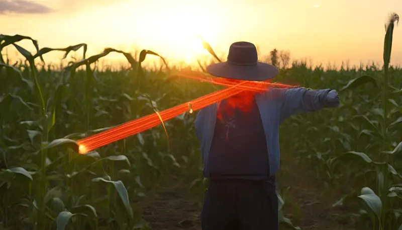 Лазерные пугала оказались эффективны для защиты урожая кукурузы