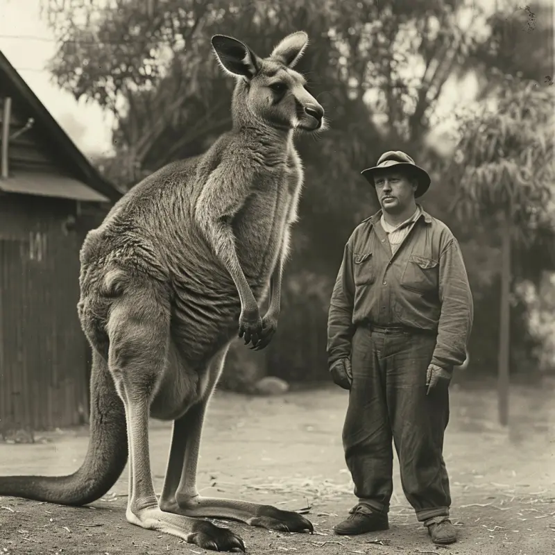 В Австралии обнаружен гигантский кенгуру