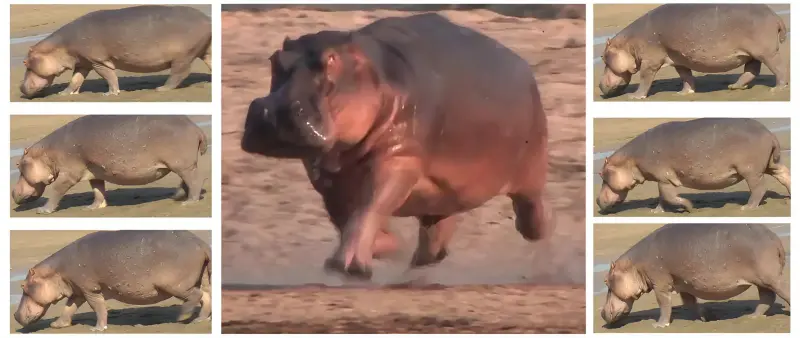 Высокоскоростное видео показало, что бегемоты полностью отрываются от земли при беге